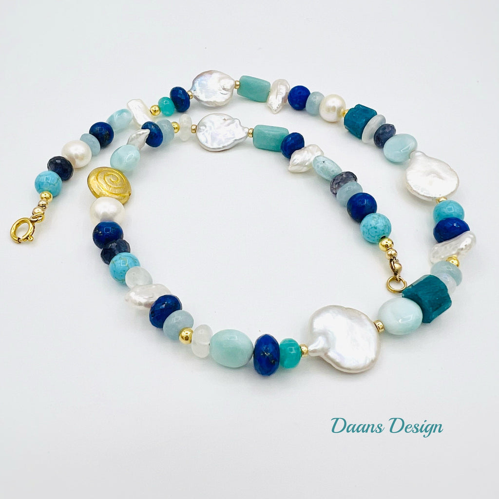 Statement-edelsteen-ketting-azure
