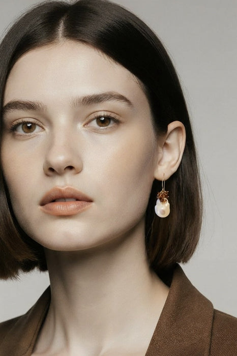 Barok-parels-oorbellen