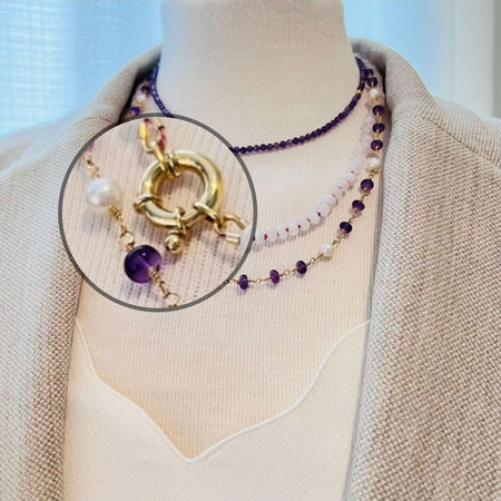 Edelsteen-ketting-Amethist-paars