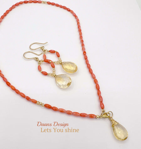 Edelsteen-ketting-Citrien