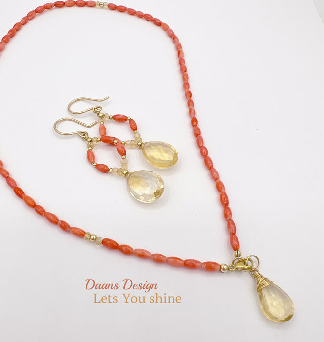 Edelsteen-ketting-Citrien