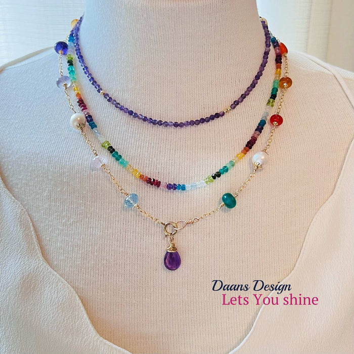 Edelsteen-ketting-Rainbow-colors