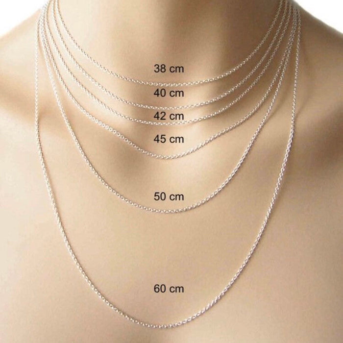 Edelsteen-ketting-lengtes