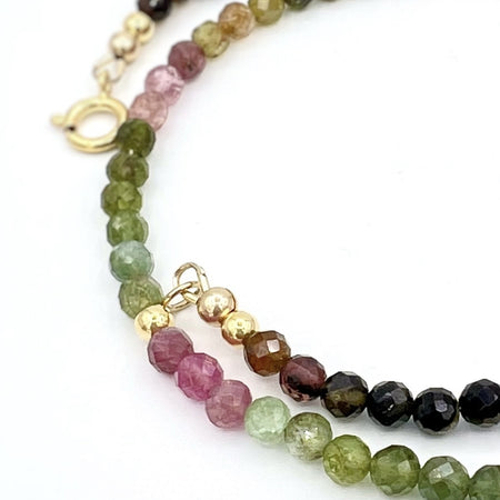 Watermeloen-toermalijn-ketting